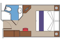 MSC EURIBIA внутренняя каюта