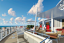 Costa Venezia на верхней палубе